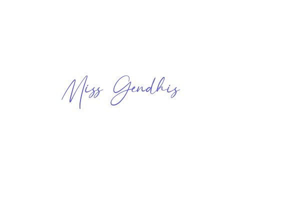 Miss Gendhis Font