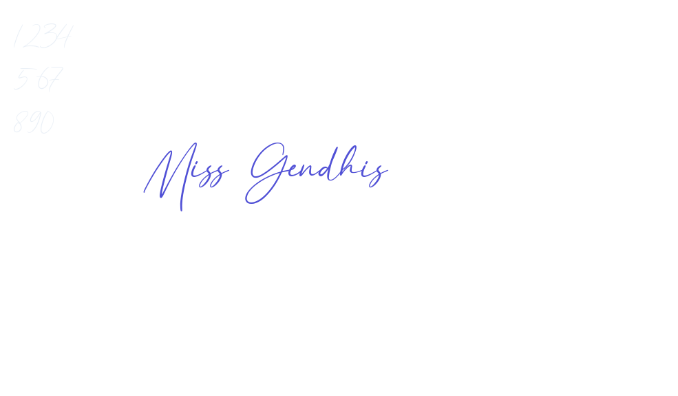 Miss Gendhis-font-download