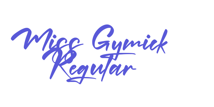 Miss Gymick Regular Font Download