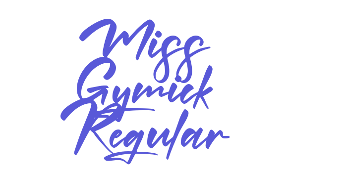 Miss Gymick Regular Font