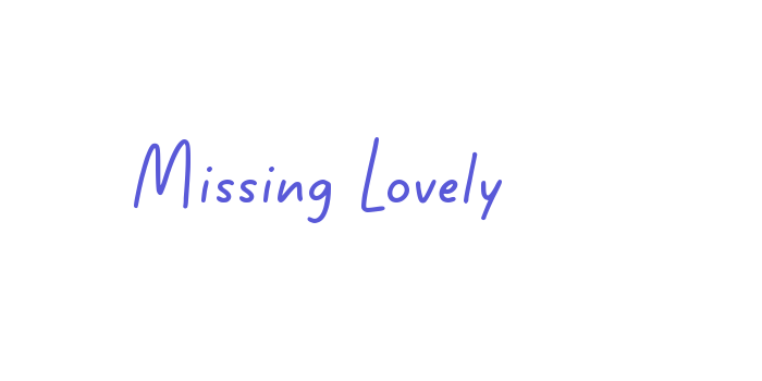 Missing Lovely Font Download