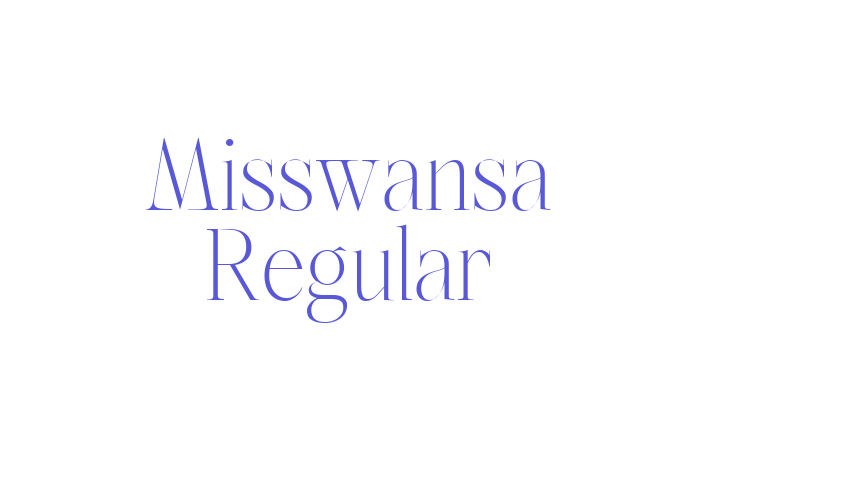 Misswansa Regular Font