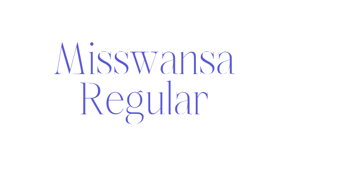 Misswansa Regular Font Download