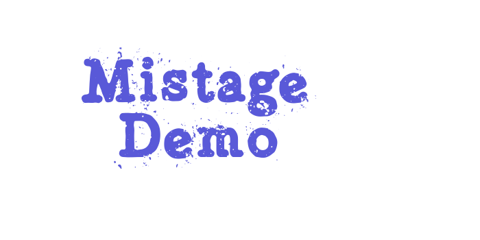 Mistage Demo Font Download