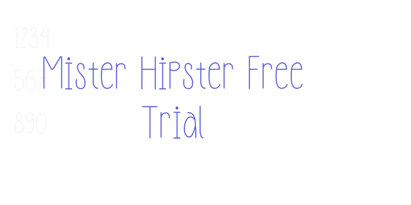 Mister Hipster Free Trial font free