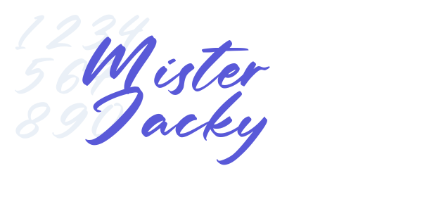 Mister Jacky font