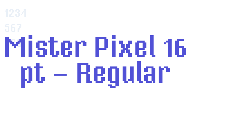 Mister Pixel 16 pt – Regular-font-download