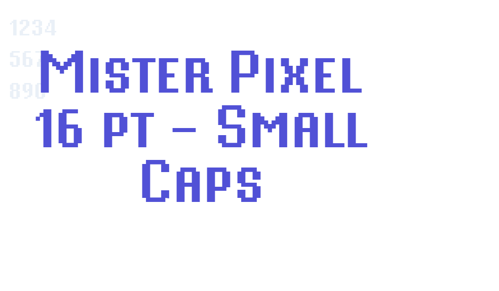 Mister Pixel 16 pt – Small Caps-font-download