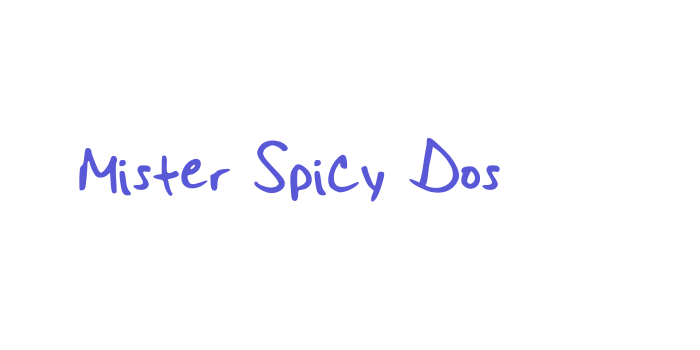 Mister Spicy Dos Font Download