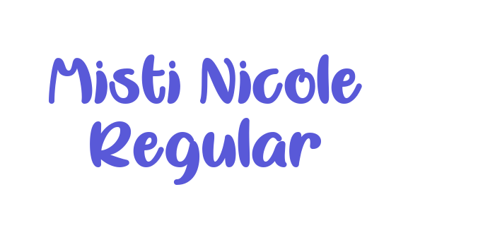 Misti Nicole Regular Font