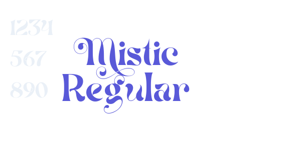 Mistic Regular font free