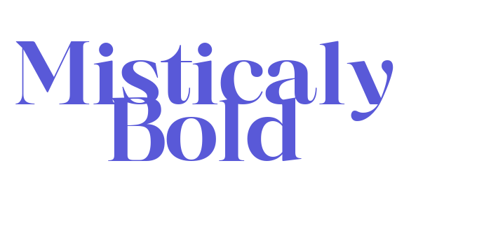 Misticaly Bold Font Download