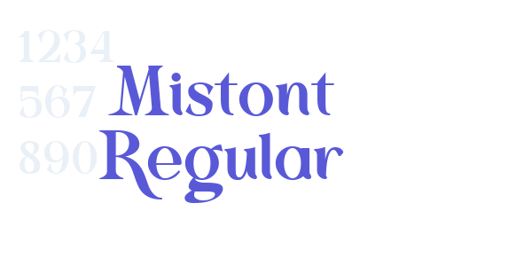 Mistont Regular font free