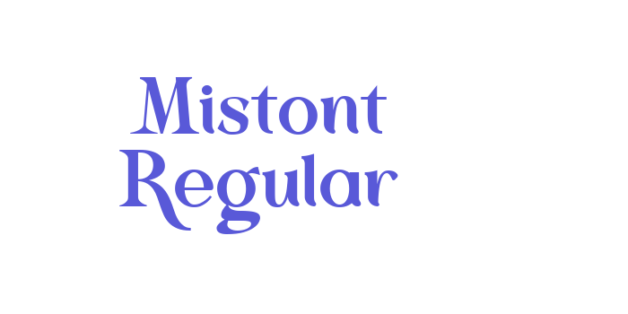 Mistont Regular Font Download