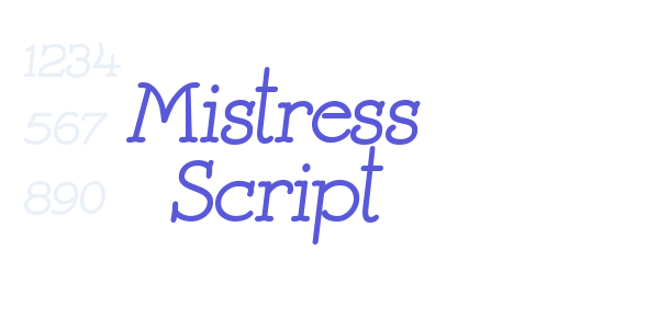 Mistress Script font free