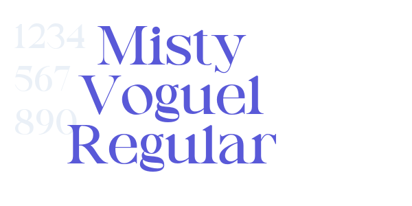 Misty Voguel Regular font free