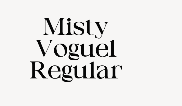 Misty Voguel Regular Font