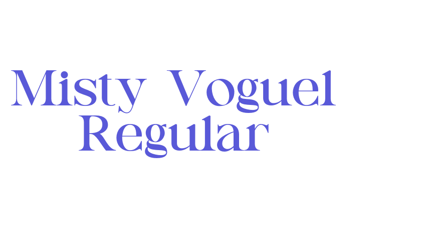 Misty Voguel Regular Font