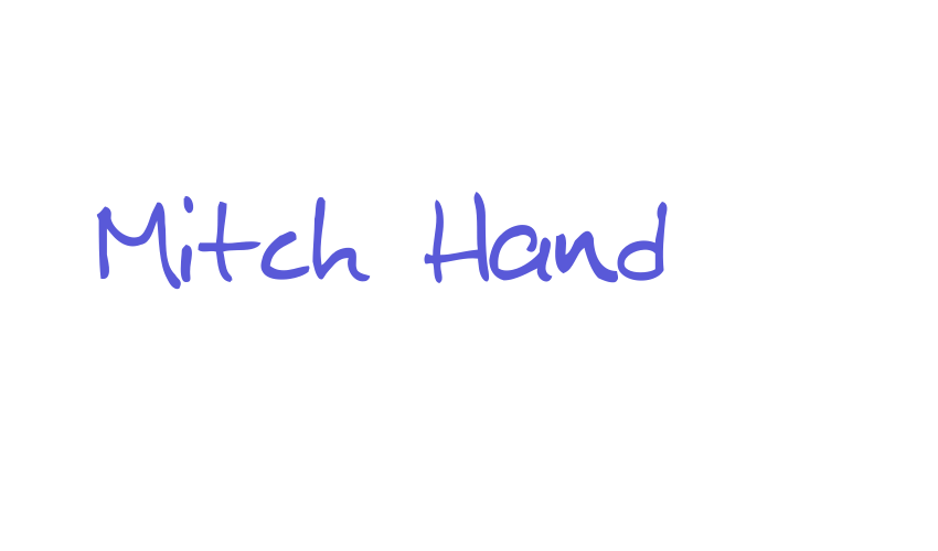 Mitch Hand Font Download