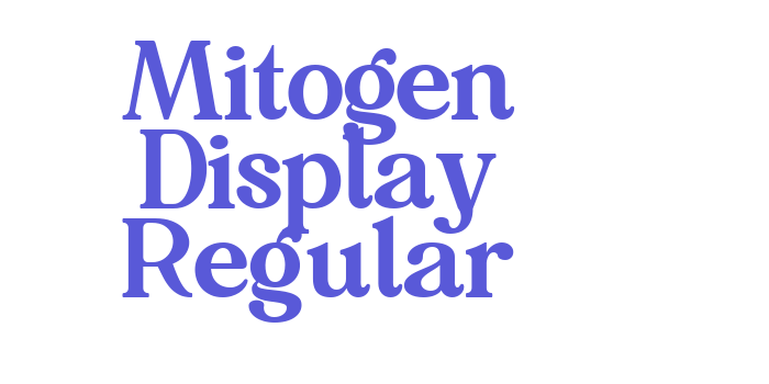 Mitogen Display Regular Font Download