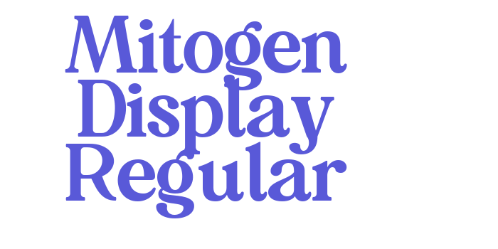 Mitogen Display Regular Font