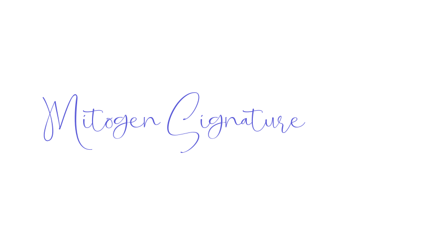 Mitogen Signature Font Download