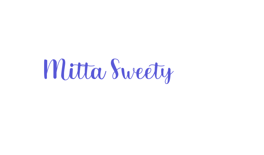 Mitta Sweety Font