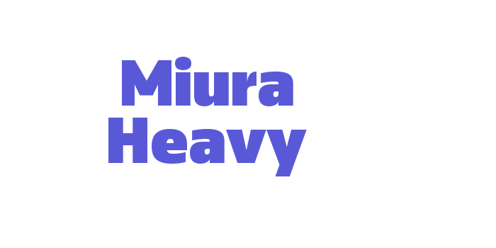 Miura Heavy Font Download