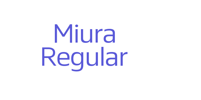 Miura Regular Font Download