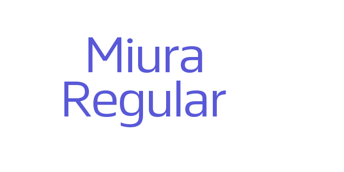 Miura Regular Font