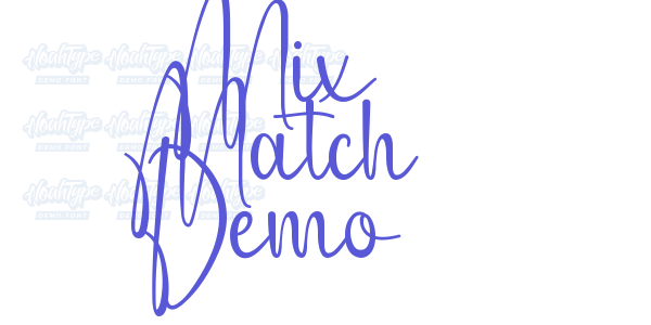 Mix Match Demo font free