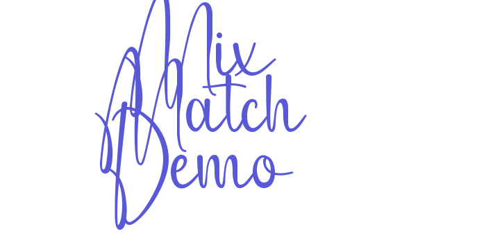 Mix Match Demo Font Download