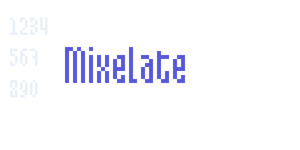 Mixelate font free