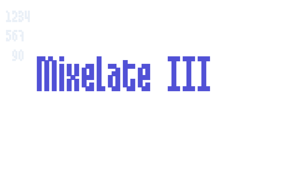 Mixelate III-font-download