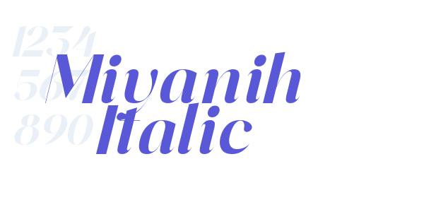 Miyanih Italic font free