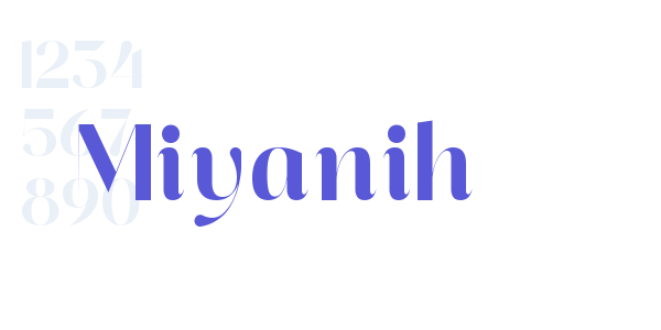 Miyanih font free