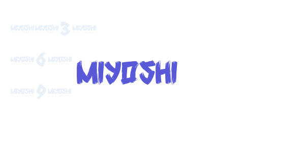 Miyoshi font