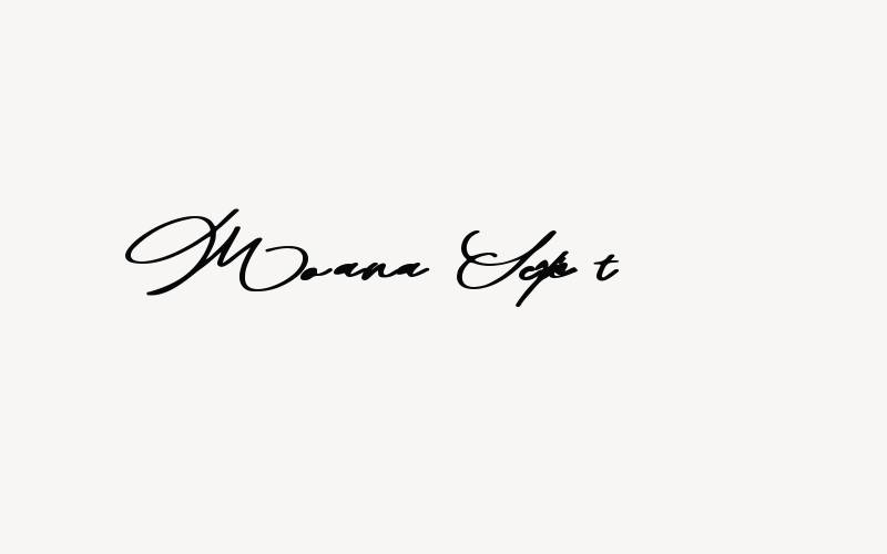 Moana Script Font