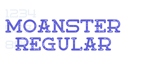 Moanster Regular font free