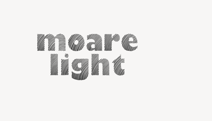 Moare Light font download