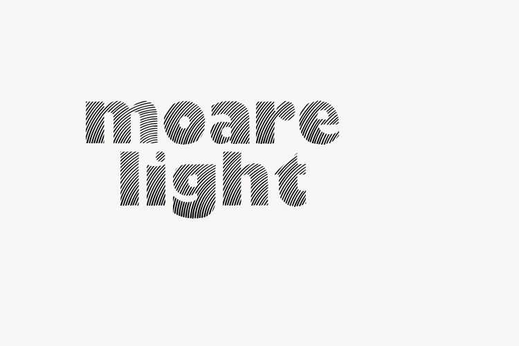 Moare Light font download