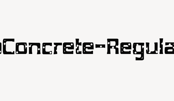 MobConcrete-Regular Font