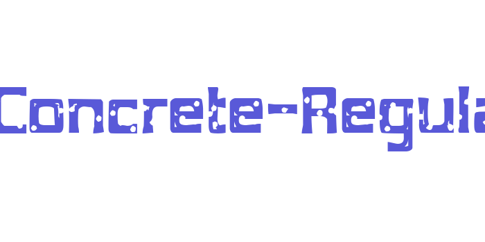 MobConcrete-Regular Font