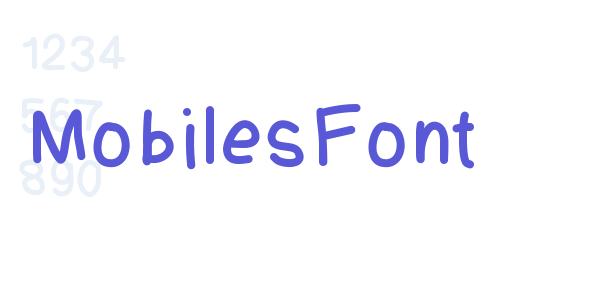 MobilesFont font free