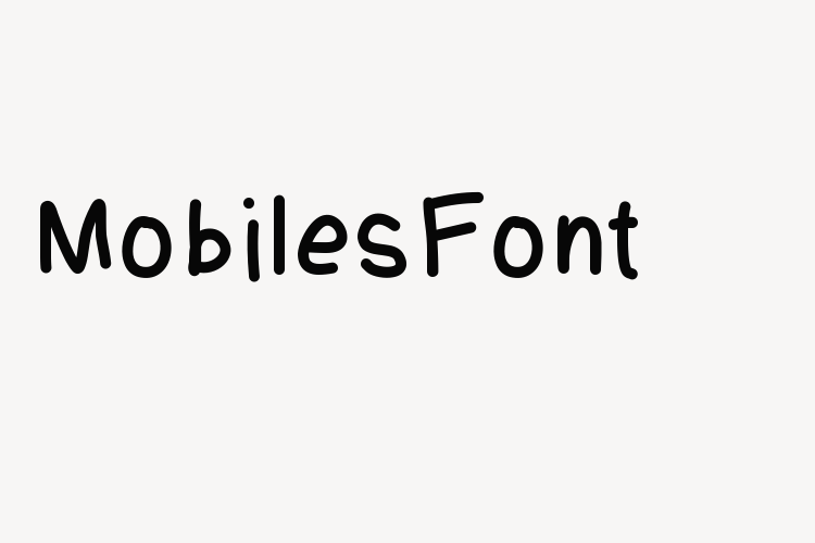 MobilesFont font download