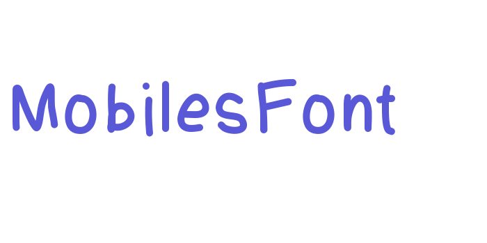 MobilesFont Font