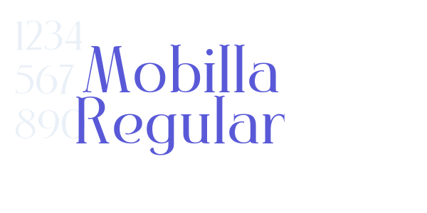 Mobilla Regular font free