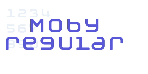 Moby regular font