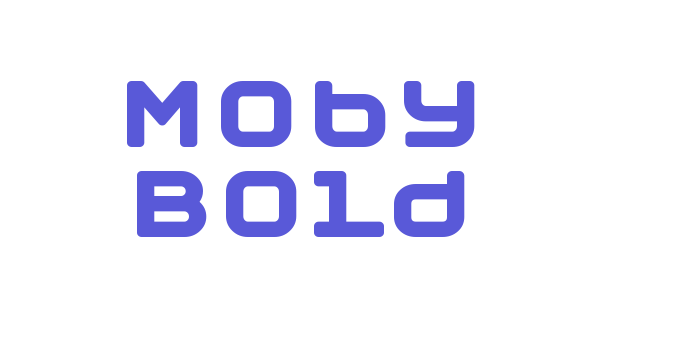 Moby Bold Font