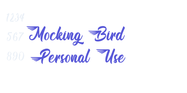 Mocking Bird – Personal Use font free